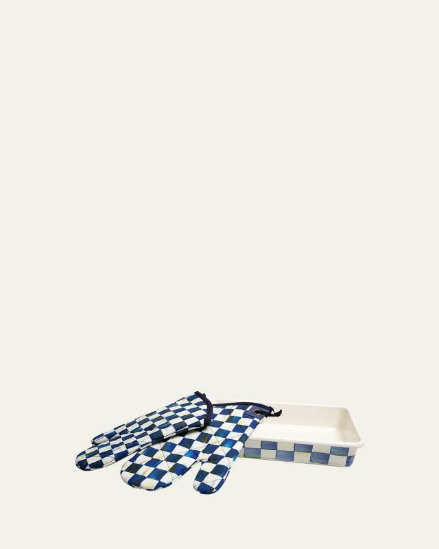 Royal Check Enamel Baking Set